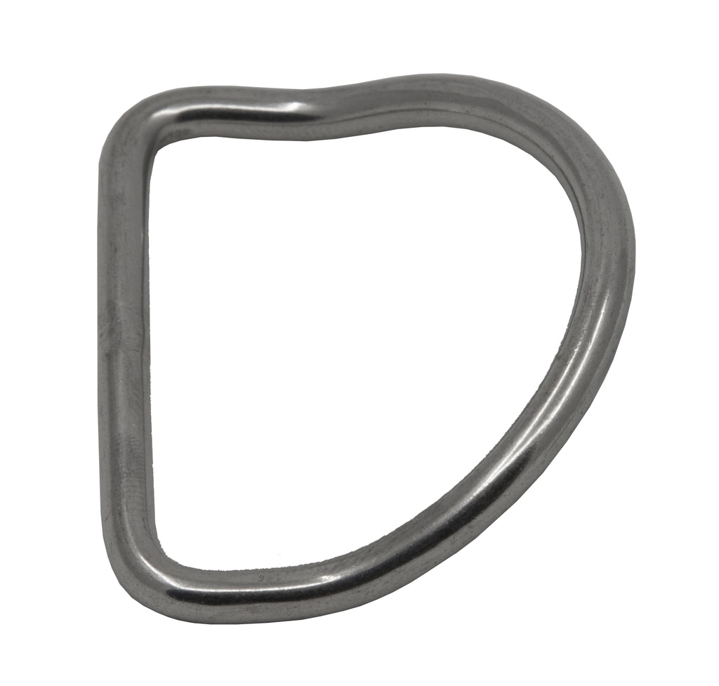 D-RING COUDÉ EN INOX ESM 50 MM