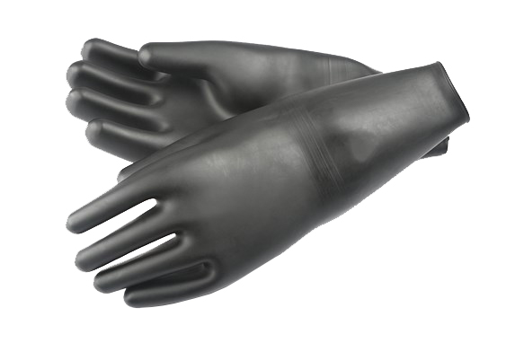 GANTS SITECH 5 DOIGTS LATEX AVEC  MANCHON