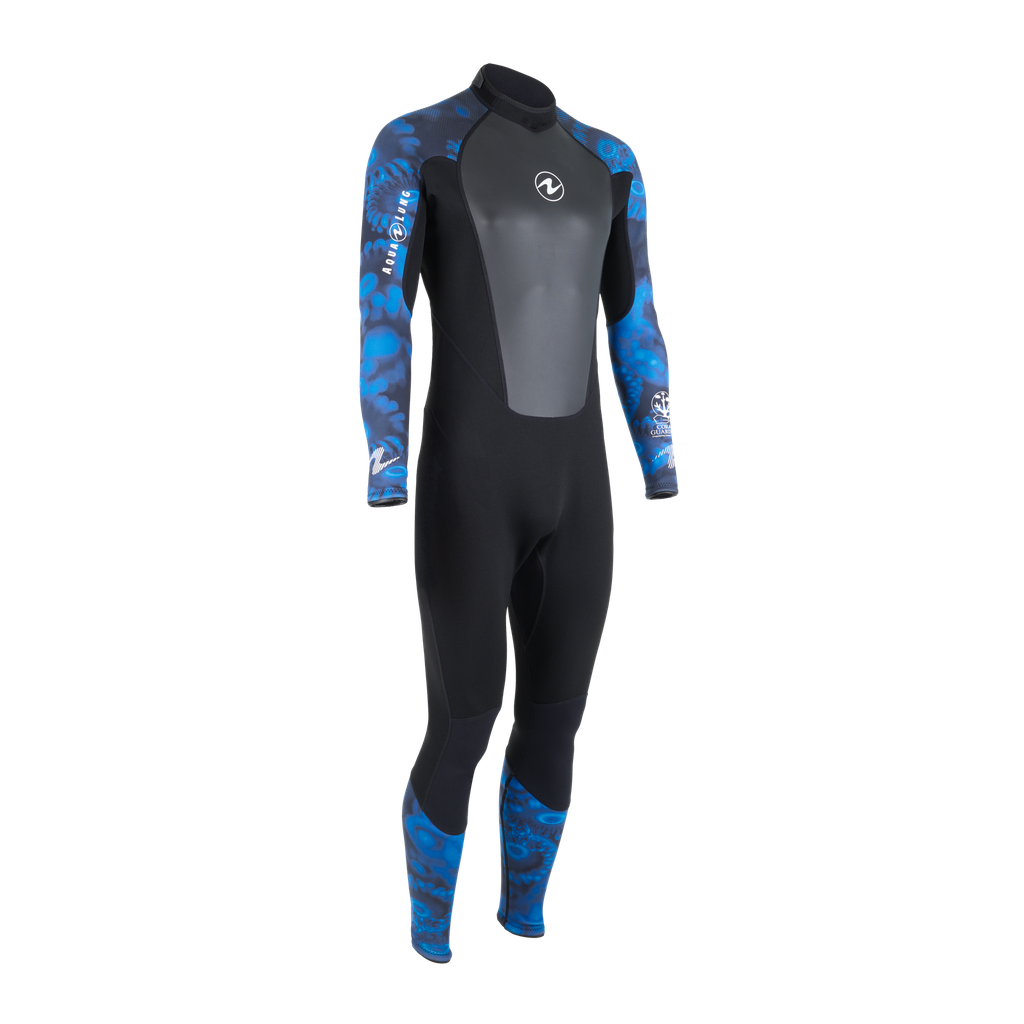 MONOPIECE AQUALUNG HYDROFLEX CAMO BLU HOMME 3MM