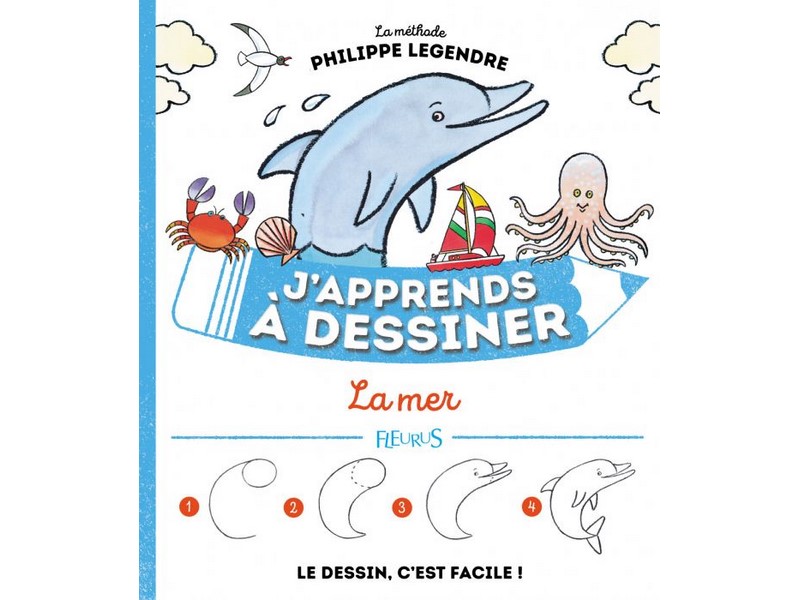 LIVRE J’APPRENDS À DESSINER, LA MER