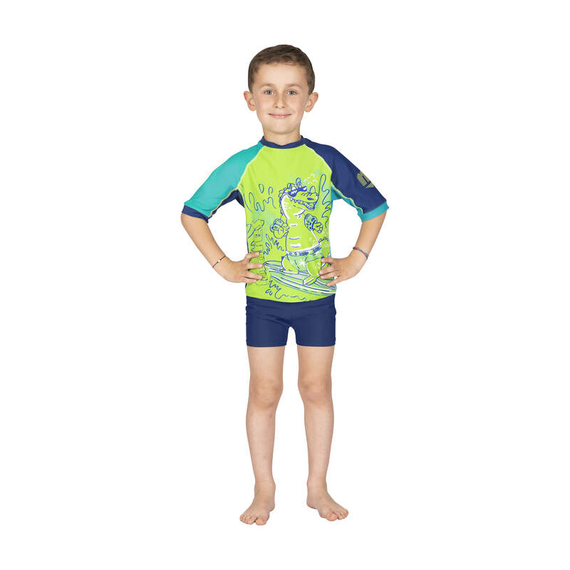 RASH GUARD MARES SHIELD MANCHES COURTES GARÇON ENFANT KIDS