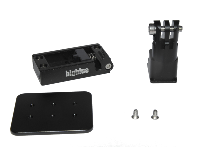 ATTACHE BIG BLUE EASY RELEASE MOUNT FOR GOPRO/HELMETS/DPV