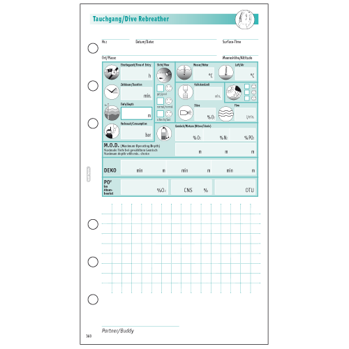 LIVRE LOGBOOK SUBLOG LOG IMMERGEABLE REFILL