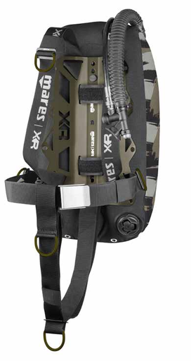 [073001] GILET MARES XR-TACTICAL GREEN SINGLE BACKMOUNT SET 