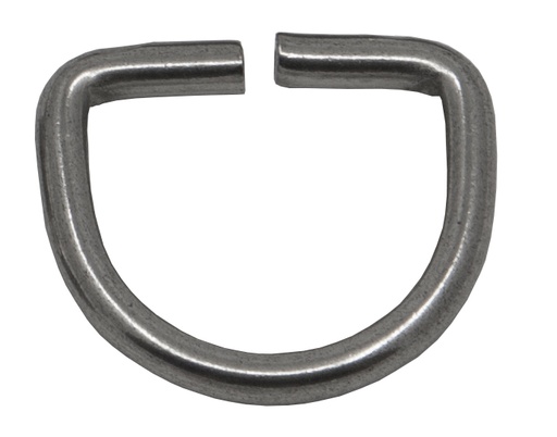 [044687] D-RING OUVERT EN INOX ESM 25 MM ∅ 4 MM