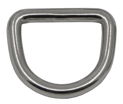 [044689] D-RING FERMÉ EN INOX ESM 25 MM ∅ 5 MM